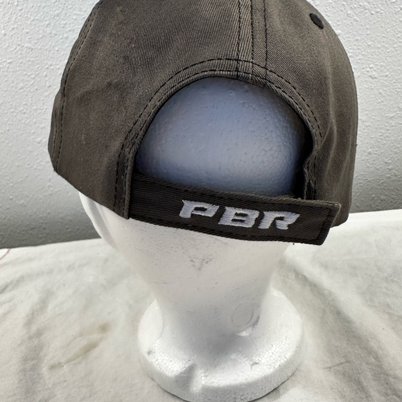 PBR Professional Bull Riding Fan Club Baseball Cap Charcoal Gray with pins - Picture 5 of 8